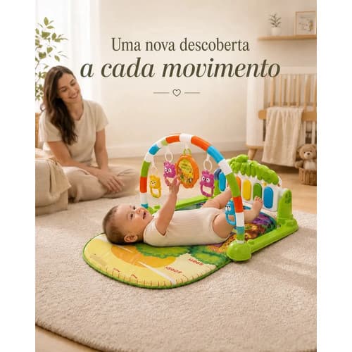 Tapete Atividades Interativo Infantil Bebê Piano Musical