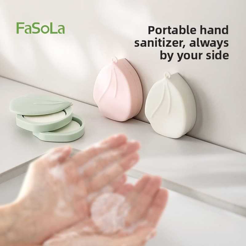 FaSoLa Folha de sabonete portátil para viagem, limpeza ao ar livre, sabonete antibacteriano, folha de papel multi-perfum