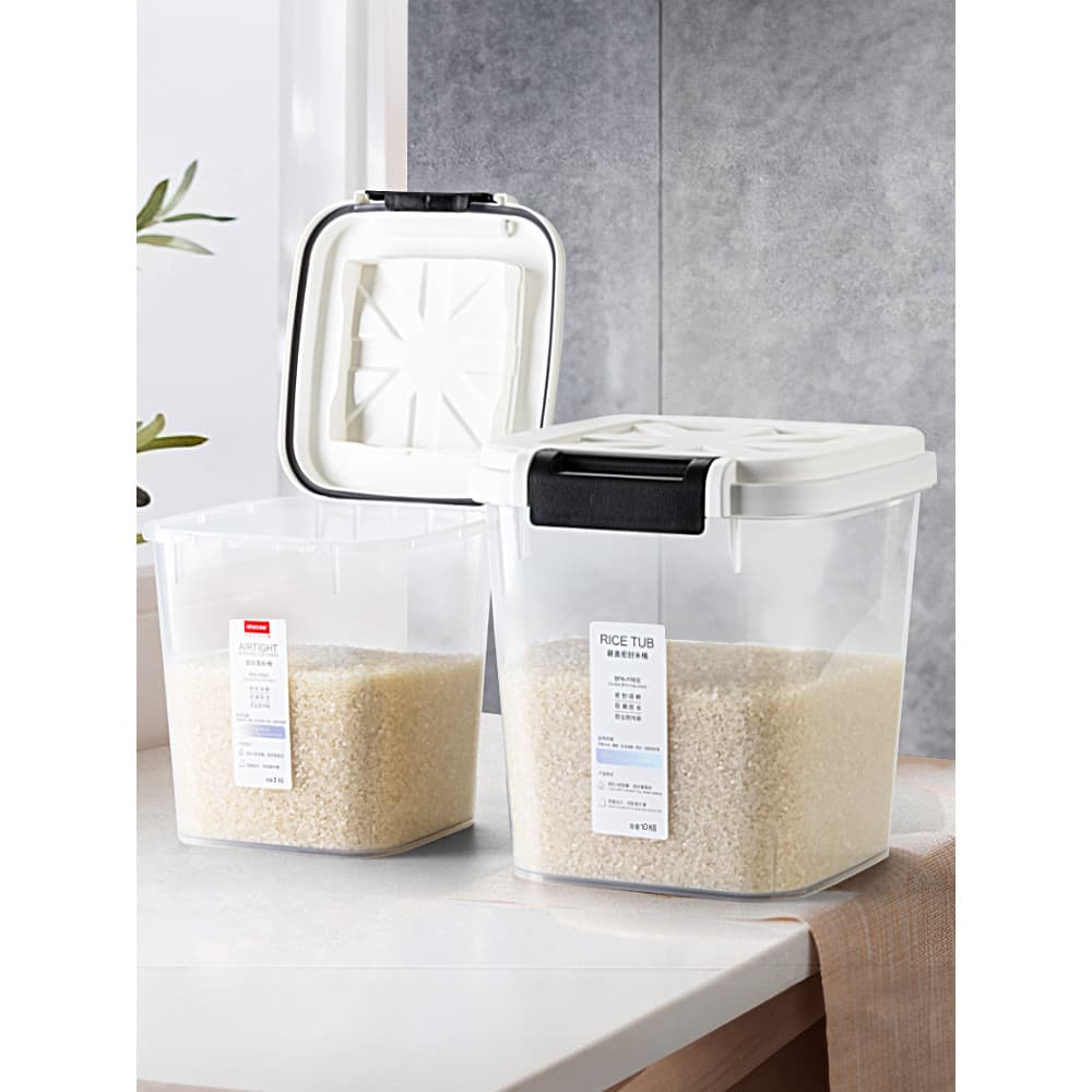 Anya balde de armazenamento de arroz caixa de arroz arroz cilindro de macarrão caixa de armazenamento doméstico à prova