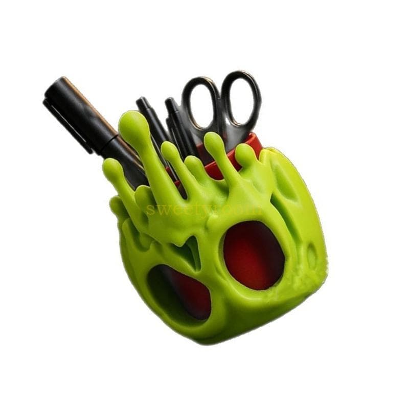 Mesa Entrada Catchall Copo E Suporte Armazenamento Crânio Misto Para Canetas Chaves Itens Soltos Diários
