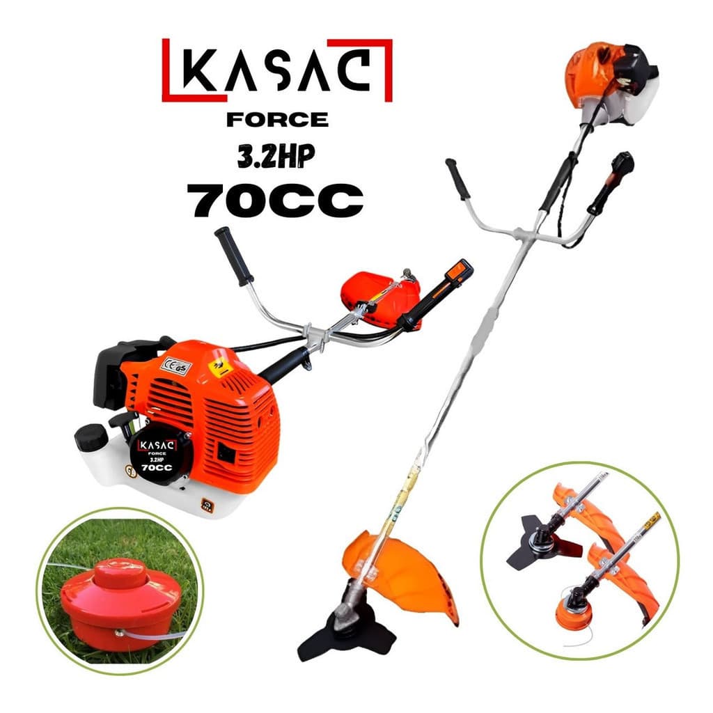 Roçadeira Kasac Force 70cc 3.2 Hp A Gasolina Profissional lançamento