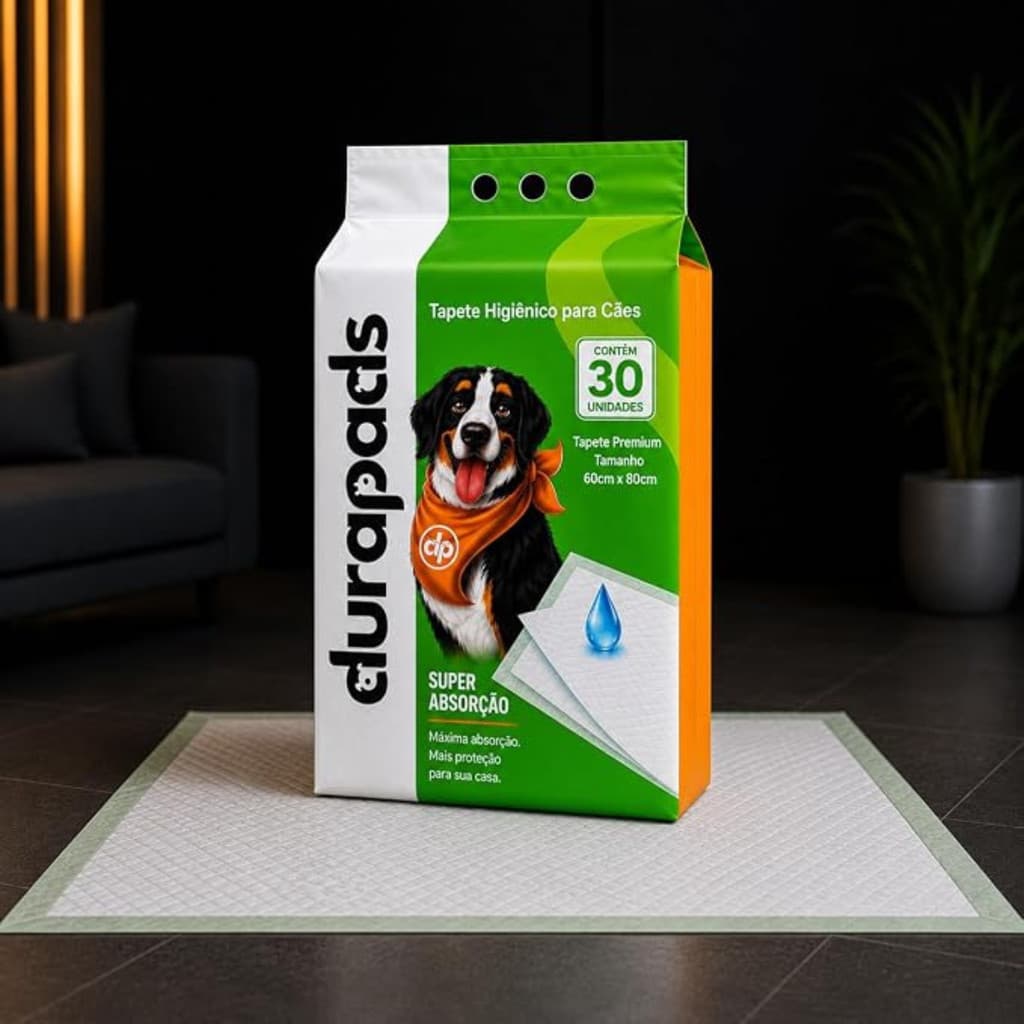 Tapete Higiênico para Cachorro Durapads 60 x 60cm - 30 Unidades