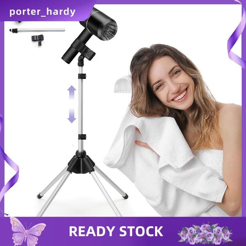 Tripé E Clipe Universal Incluído , Suporte Ajustável Para Secador De Cabelo De 29 A 59 Polegadas , Design Giratório De 3