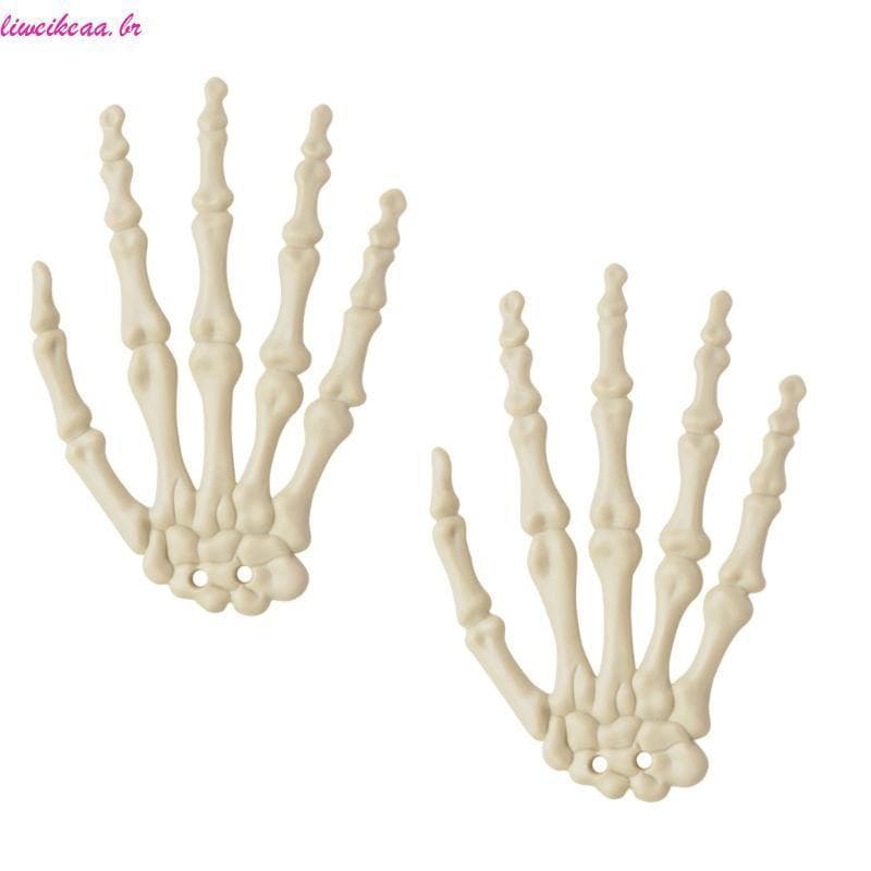 Liweikea Mãos Esqueleto Realista Para Decorações Halloween , Adereços , 1 Par Casa Assombrada