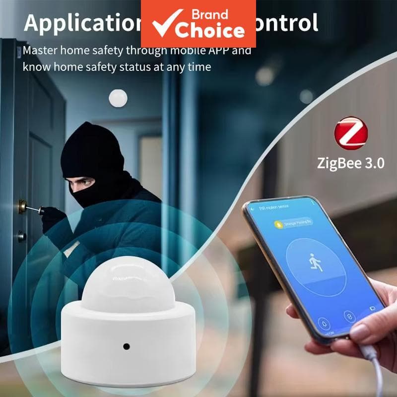 ZigBee PIR Motion Sensor Tuya 1/2/3Pcs Detector Humano Alarme De Segurança Sem Fio