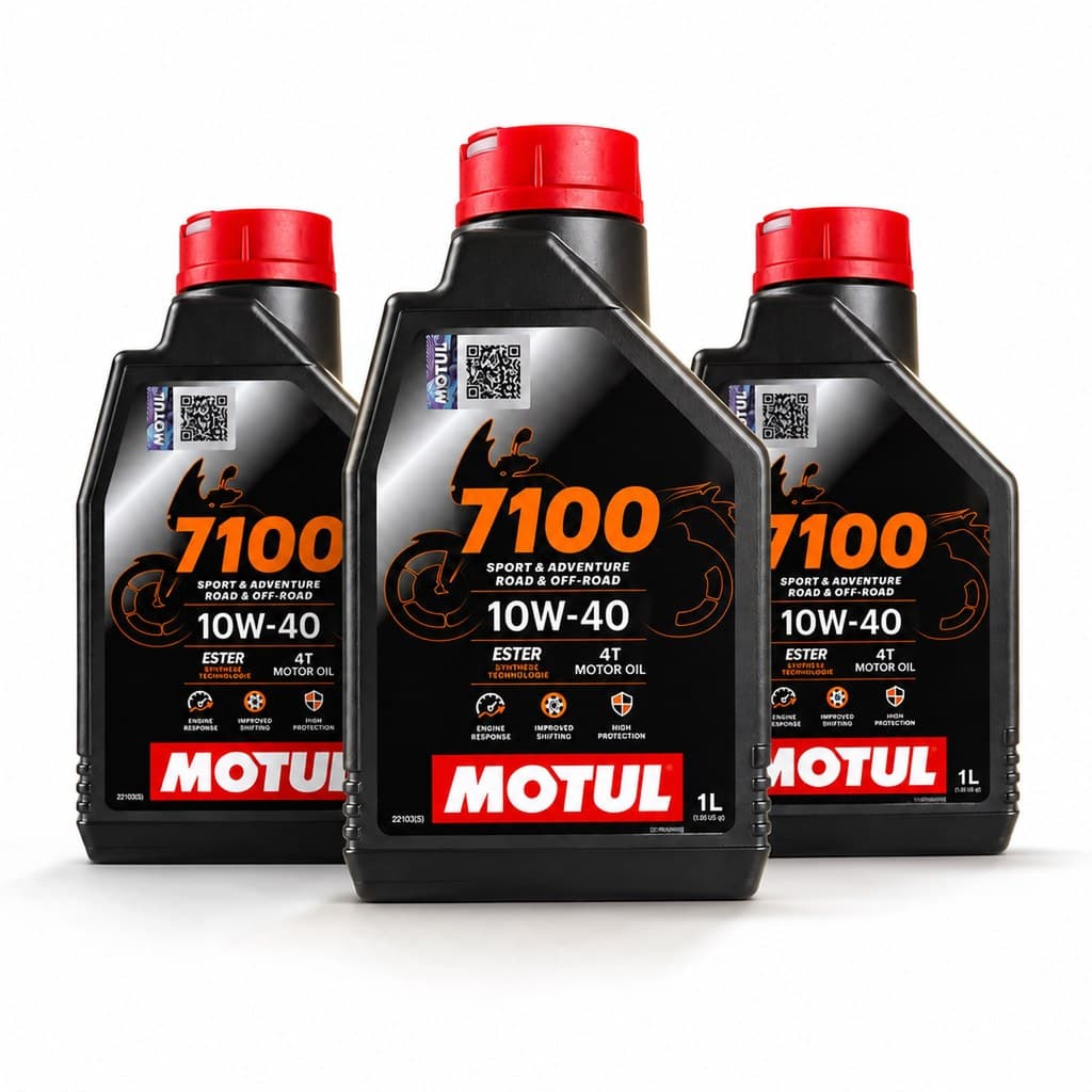 Kit Óleo Motul 7100 4t 10w40 3 Litros ( 3 Unidades)
