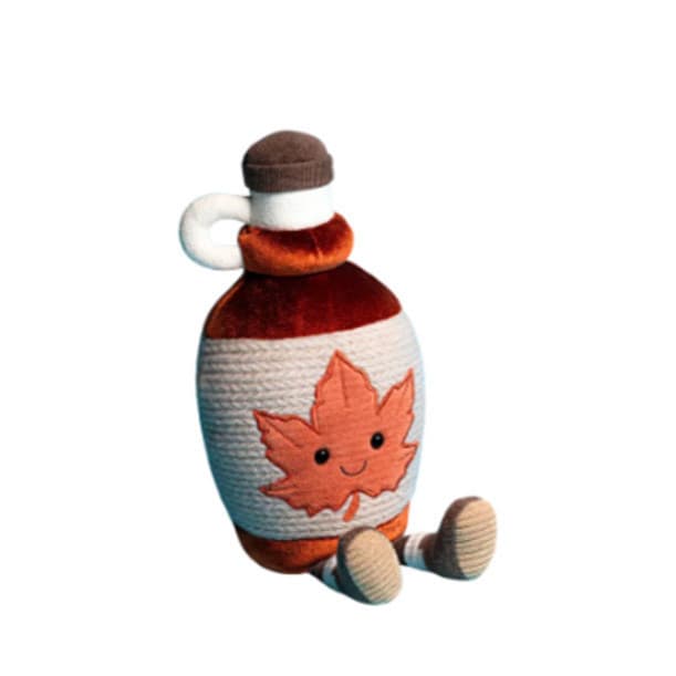Cross-Border pronto estoque jellycat novo produto canadá limitado Maple Leaf xarope atacado brinquedo calmante boneca de