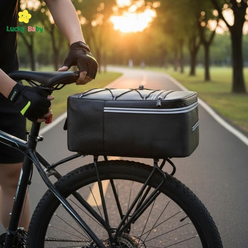 [Luckybaby-t] Bolsa De Assento Traseiro Para Bicicleta De Equitação Porta-Bagagens De Ra Ciclismo Mountain Bike Bolsas T
