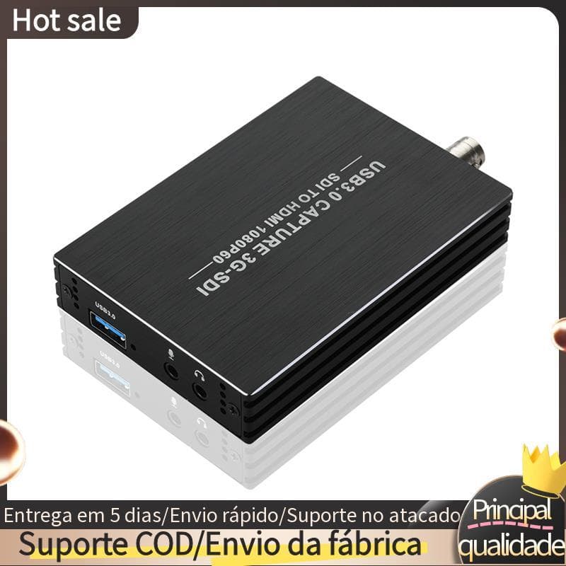 Placa De Captura De Vídeo HD1080P 4K-Compatível 3G-SDI USB 3.0 Gravação De Jogos Transmissão Ao Vivo TV Loop