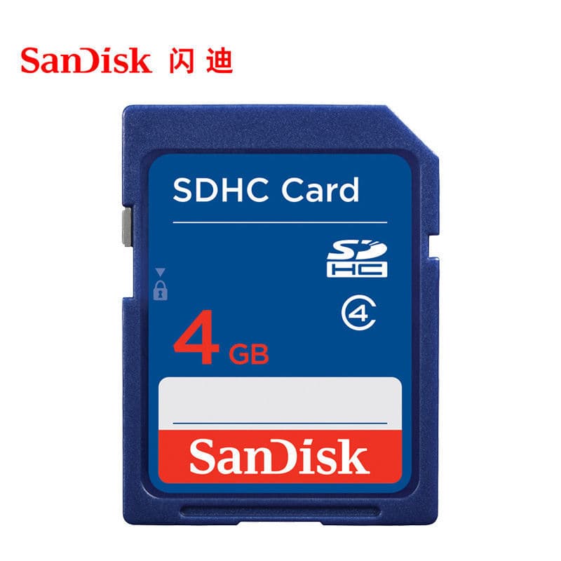 Cartão Sandi sd 4G SDHC class4 ccd Cartão de memória para câmera Canon Cartão de memória para câmera Panasonic Nikon