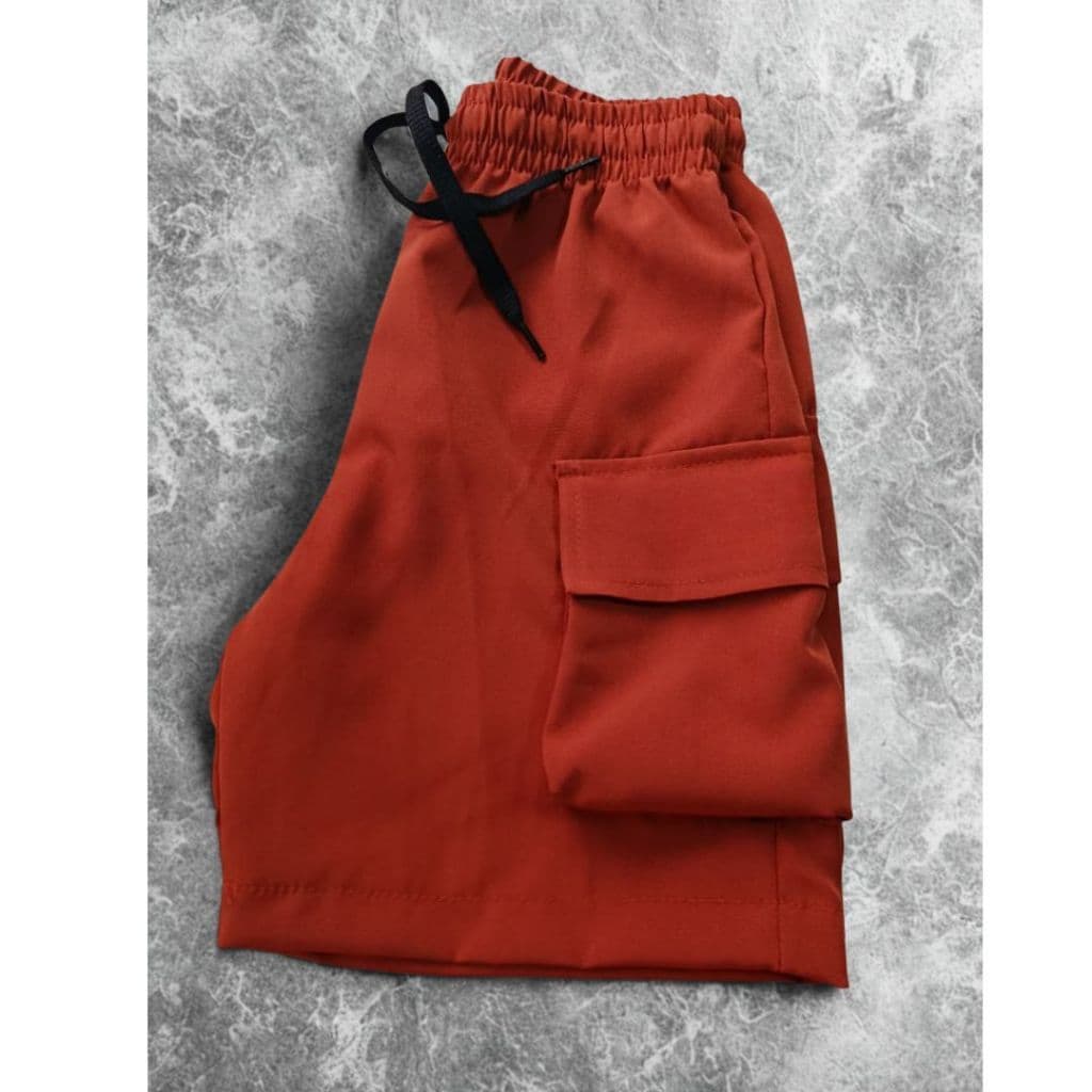 Bermuda Shorts Infantil Masculino Menino 2 ao 10 Calor Verão Dia a Dia Escola Creche Elastano Cordão e Bolso