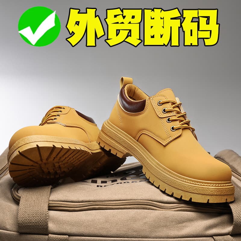 Martin botas masculinas de cano baixo primavera sapatos masculinos ferramentas ruibarbo botas de sola grossa botas mascu