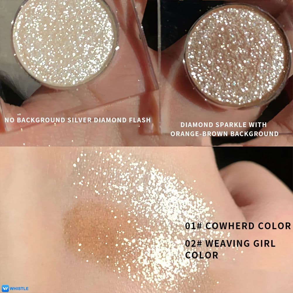 Sombra para Olhos com Glitter FAICCIA, À Prova D'Água, Maquiagem, Sombra Cintilante de Longa Duração,