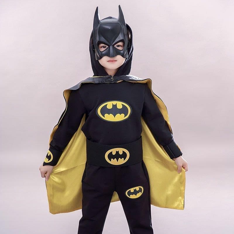 Halloween crianças cosplay traje Masquerade festa menino Batman médio crianças pequenas