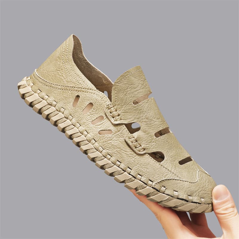 Estação europeia sandálias romanas leves casuais com tudo incluído sapatos de praia masculinos verão respirável antiderr