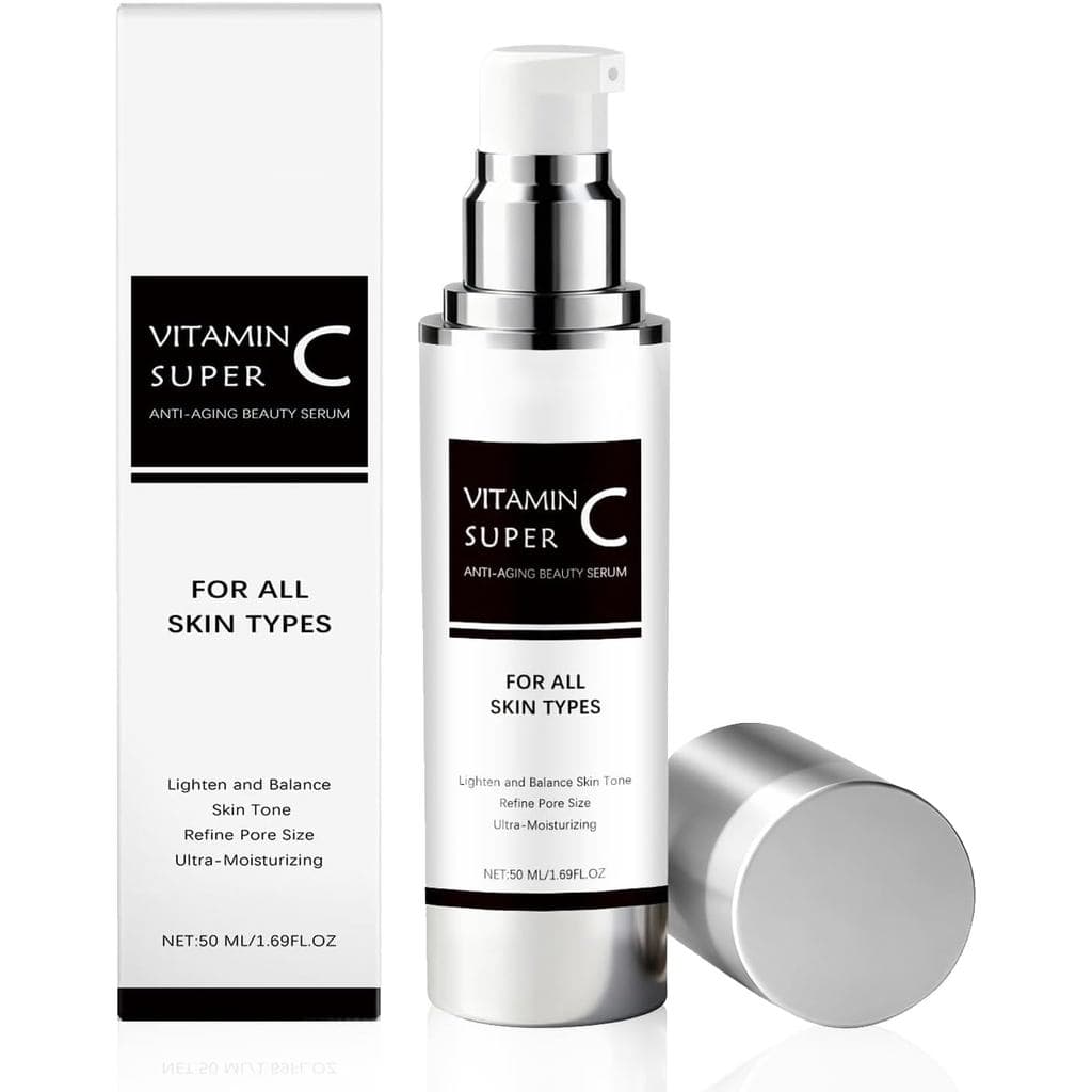 Vitamina C Anti-Envelhecimento para Rosto Radiante, Creme Facial para Linhas Finas, Rugas e Tom Irregular, Creme Hidrata
