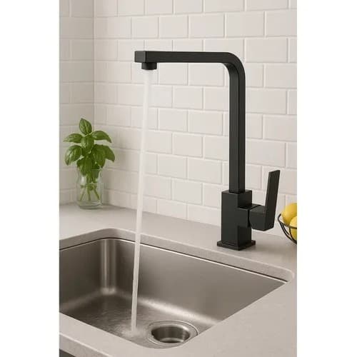 Torneira Cozinha Gourmet Slim L Monocomando Bancada Luxo Metalizada 2 Saidas