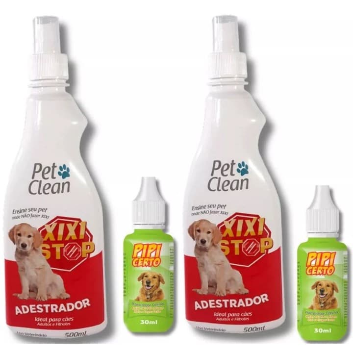 Adestrador Xixi sim+ Xixi Não Pet Clean 500 mL para Cães e Gatos 2un