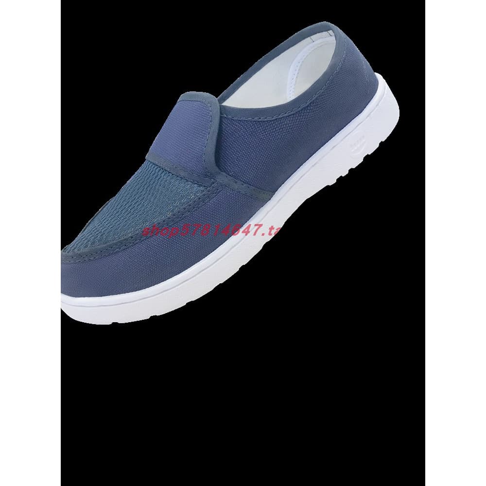 SPU sapatos de malha de lona branca sem Velcro, fábrica eletrônica, oficina de alimentos, sapatos de trabalho, antiestát