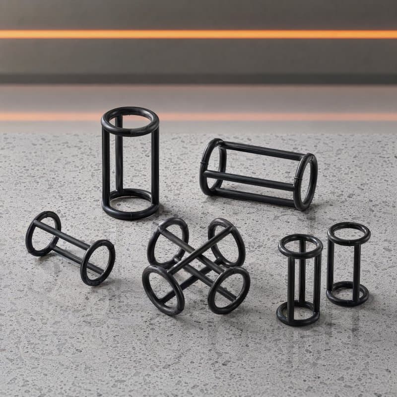 🧴 2Peças Anel Silicone Preto Para Máquina De Sorvete