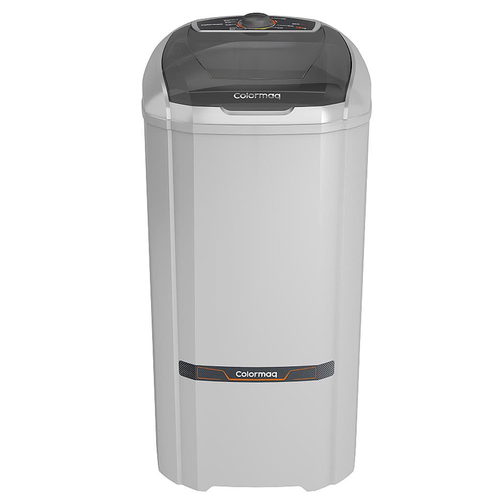 Lavadora Tanquinho 15kg Colormaq Ecomax LCS15 Semiautomática Prata Elétrica Maquina Lavar Roupas