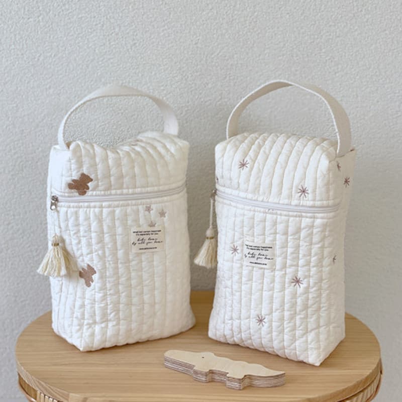 Estilo coreano mamãe saco de armazenamento bomba de mama portátil viagem mãe saco do bebê bolsa fralda do bebê garrafa m