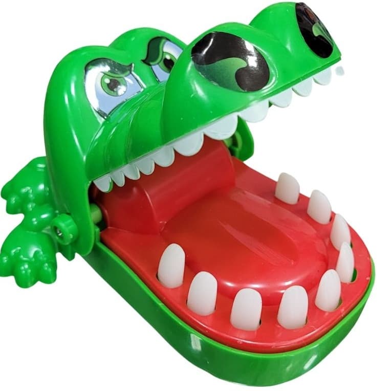 Brinquedo Crocodilo Engraçado Boca Jogo Dentista Mordida Dedo Jacaré Roleta Jogo Brinquedo Diversao