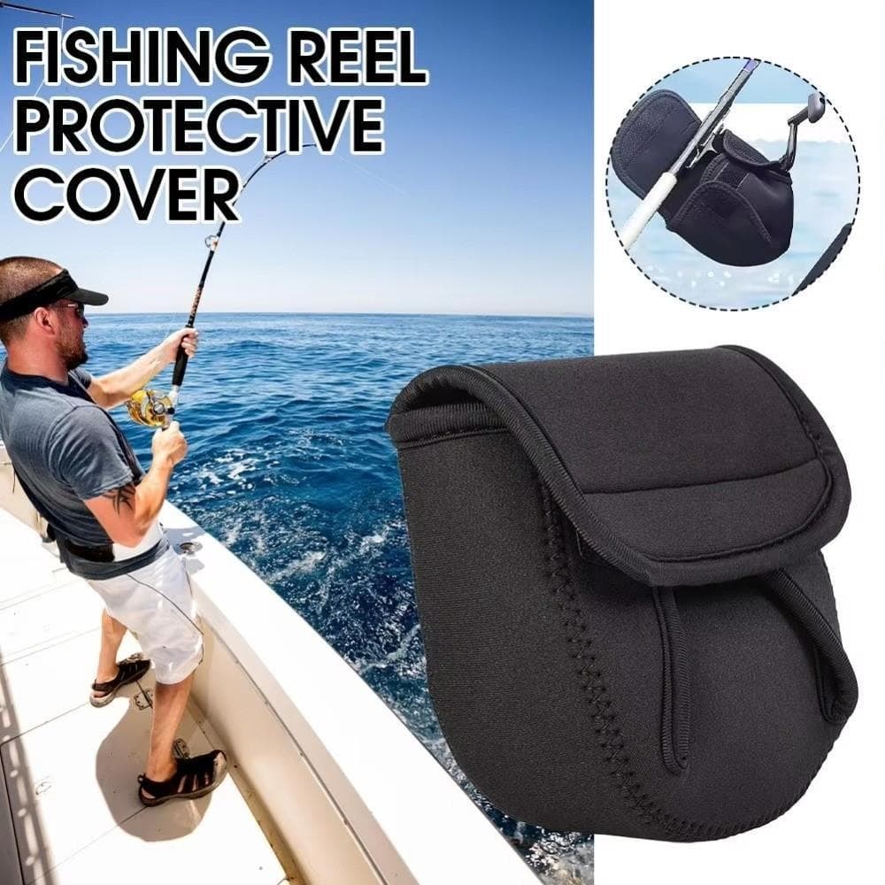 Capa Giratória Para Carretel De Pesca , Material De Neoprene , Protetora De 3 Tamanhos , Fundição De Longa Distância