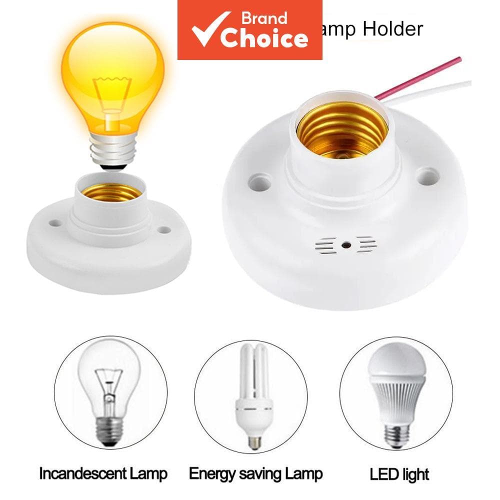 AXUS Hallway de garagem - Tomada de luz de segurança com sensor de movimento PIR E27, inteligente, 110V/220V, ajuste de