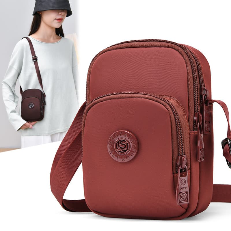 Bolsa mensageiro de cor sólida, bolsa feminina para mudança de celular, Cross-Border, bolsa de mãe de meia-idade, bolsa
