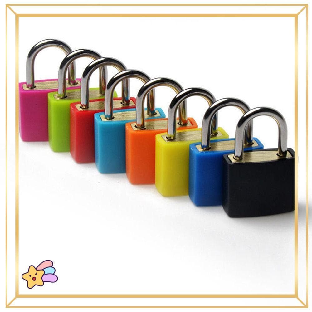 PETS1 23mm Mala Cadeado Colorido Suprimentos De Viagem Pequeno Mini Com 2 Chaves