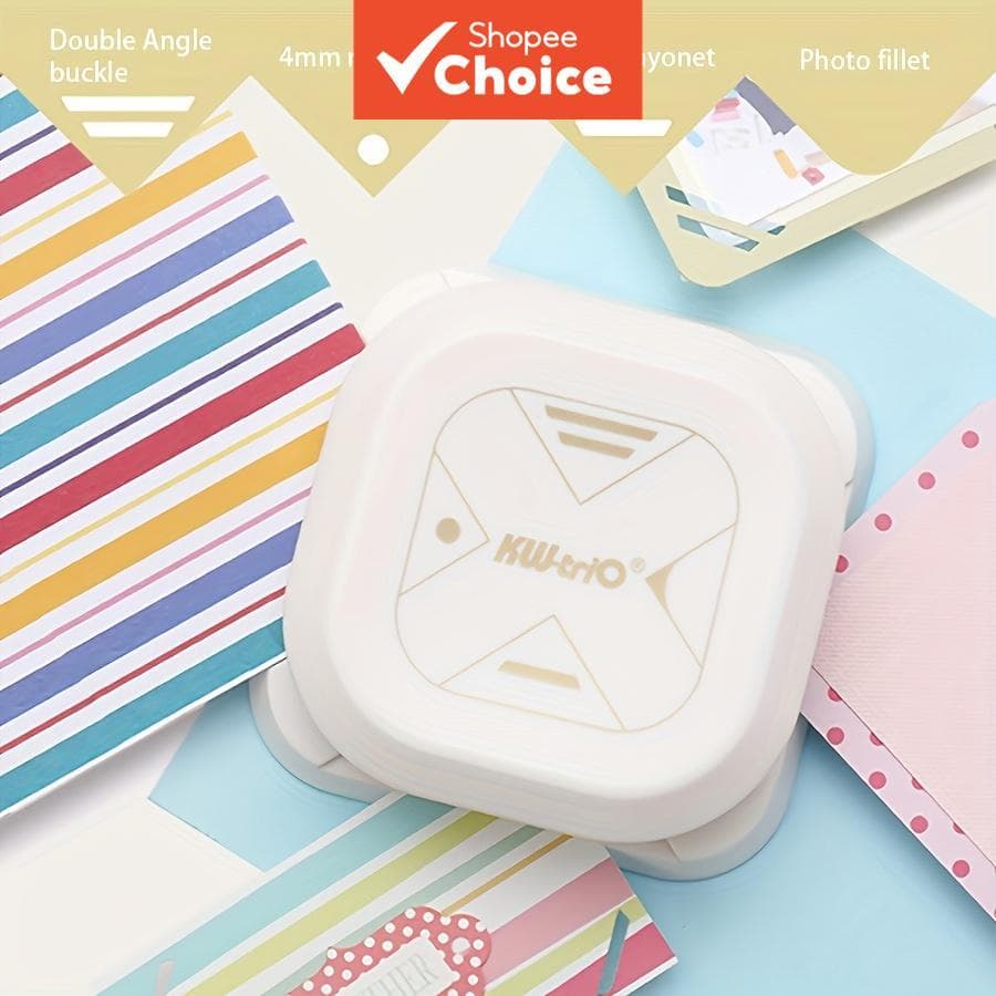 1 unidade de furador de papel multifuncional 4 em 1, ferramenta de artesanato para corte e relevo DIY de planner com