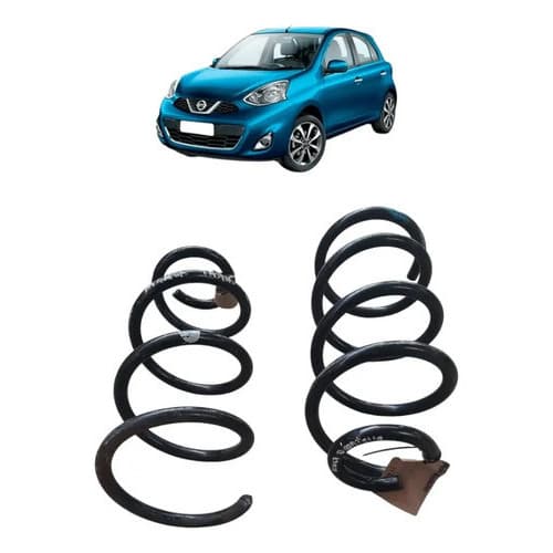 Molas Traseiras Nissan March 2012 A 2020 Original Par