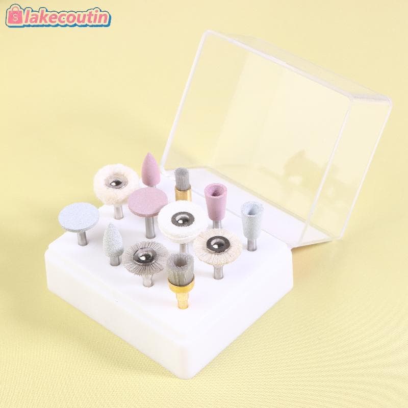 la 12 PCS Conjunto De Polimento Misto De Cabeça De Moagem De Silicone E Escova Atualizado-Alcançar De Alto Brilho Com La
