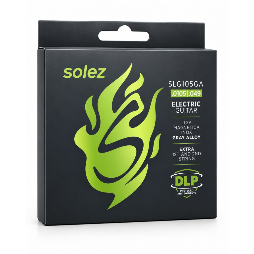 Cordas Guitarra Encordoamento Solez SLG105 Guitarra Calibre 0.0105 DLP