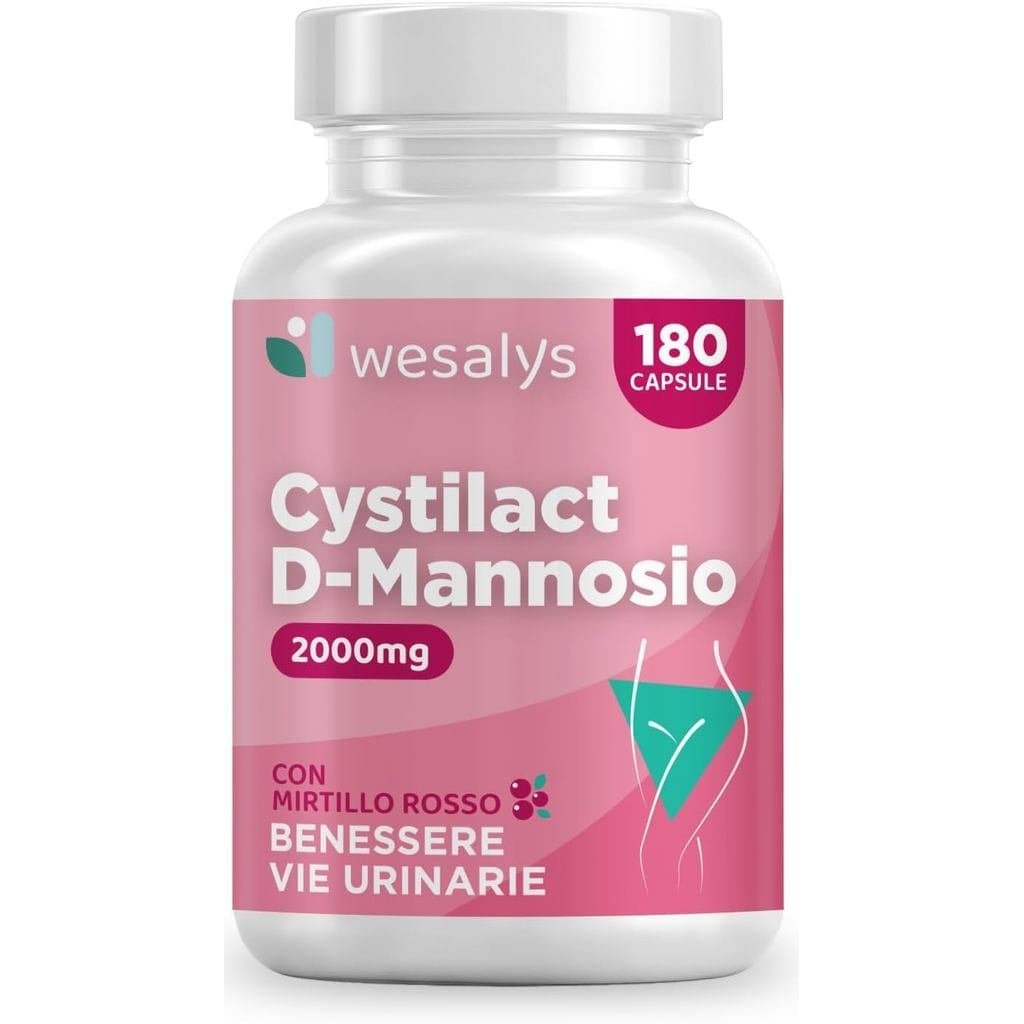 D-Manose Pura 2000mg |     Cistite, CYSTILACT ®     180 cápsulas contendo arandos, probióticos e ácido hialurónico. |