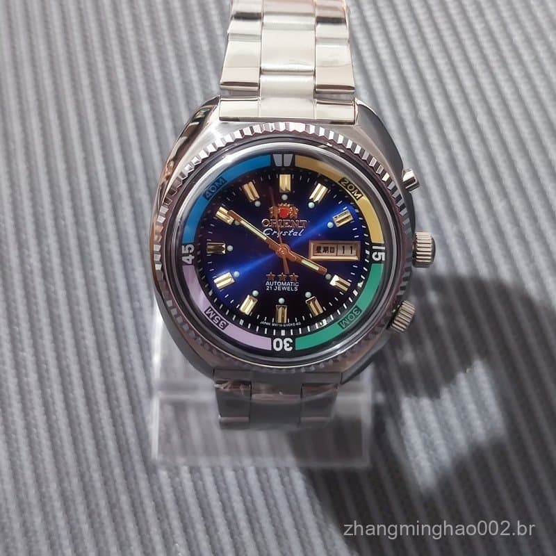 Orient Fashion Relógio Automático Série De Mecânico De Três Mãos Masculino Marca Top Estilo Atmosférico