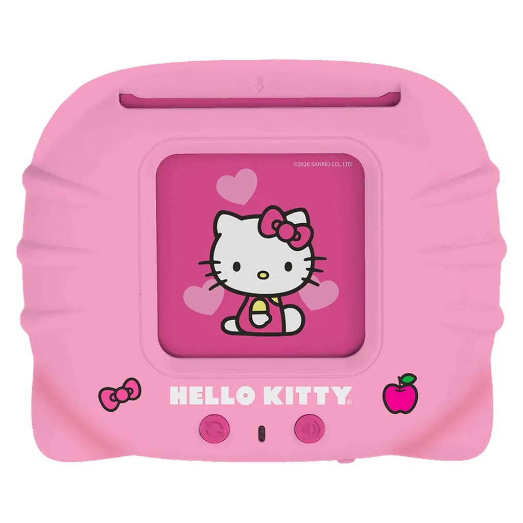 Brinquedo Leitor De Cartão Hello Kitty Didático Flash Cards Infantil Sons Luz Bilíngue Recarregável