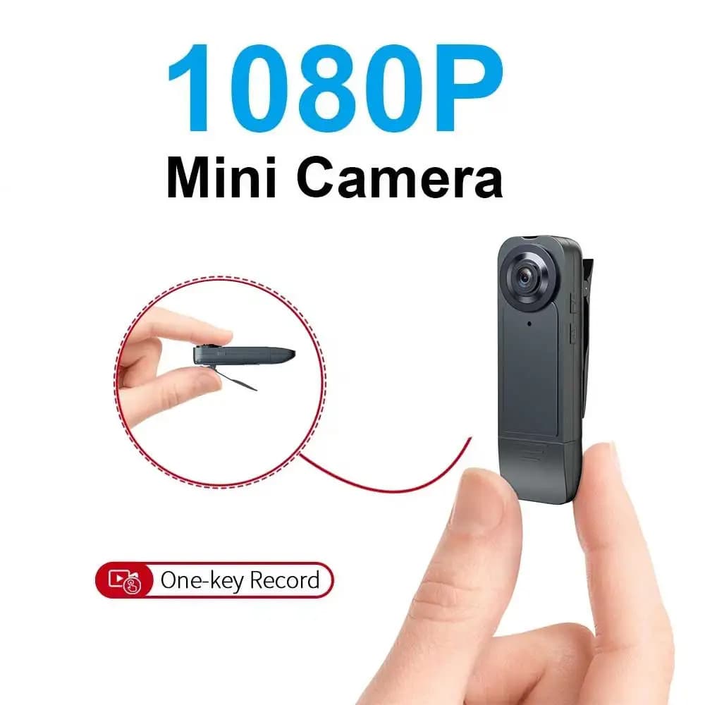 Mini Filmadora Digital Vestível HD 1080P , Gravador De Vídeo Usado De Bolso Com Clipe Atualizado , Câmera De Ação Portát