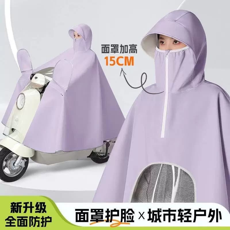 Capa de chuva à prova de chuva para homens e mulheres, corpo inteiro, tudo em um, veículo elétrico, motocicleta, viagem