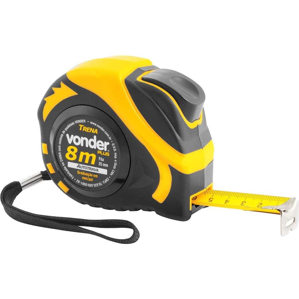 TRENA DE AÇO 8MTS X 25MM AUTO TRAVA VONDER PLUS