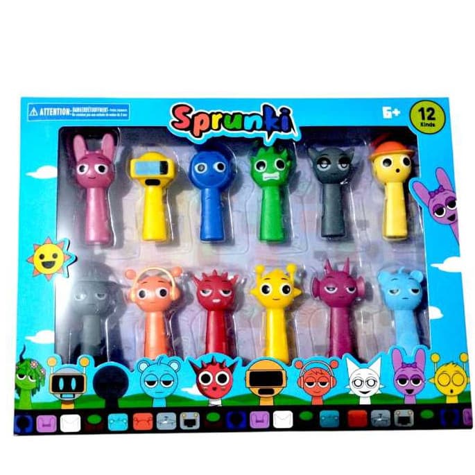 12 Bonecos Sprunki Rhythm Box Presente Criança Brinquedo
