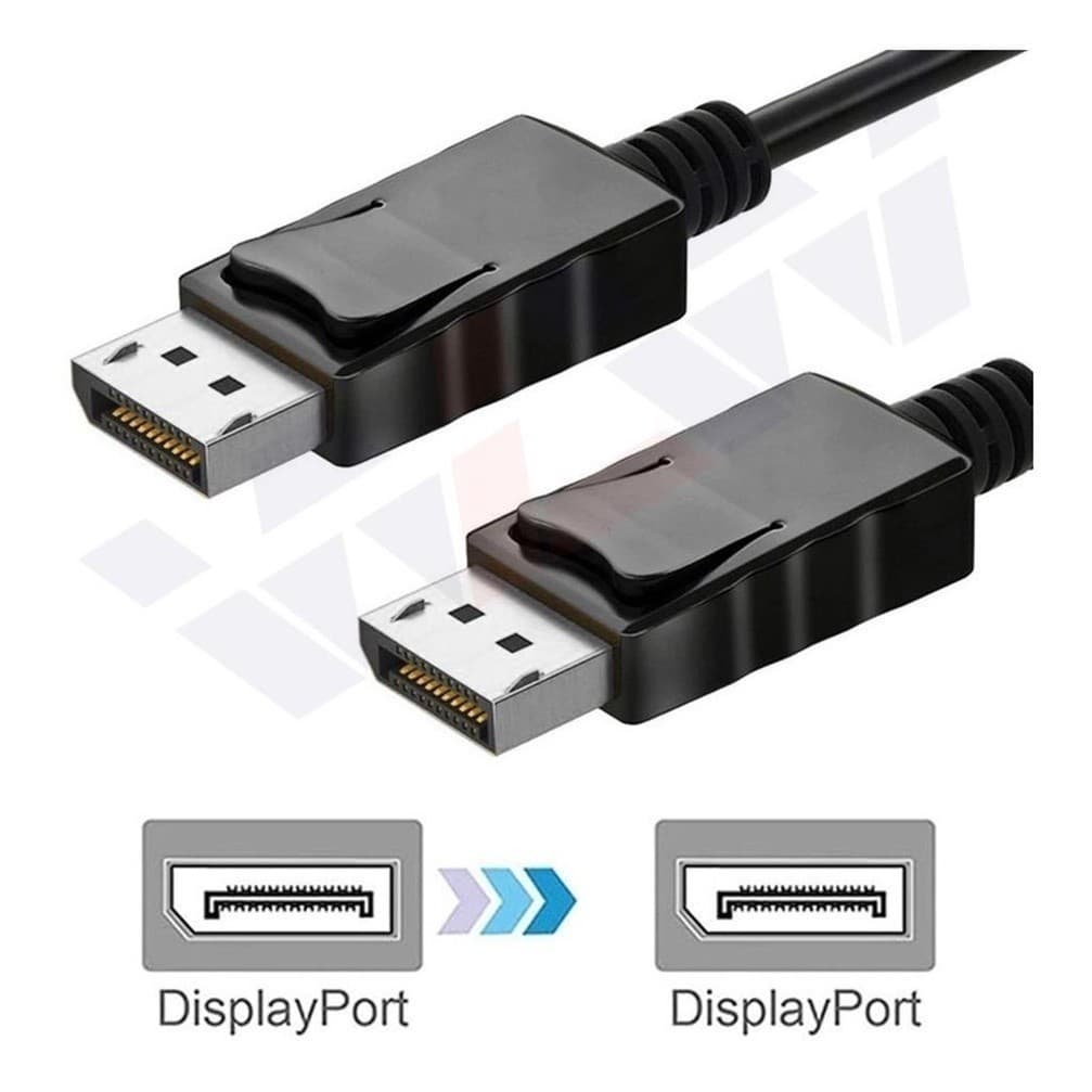 Cabo Displayport 1.2 com Trava Blindado 4k 5 metros bc bc