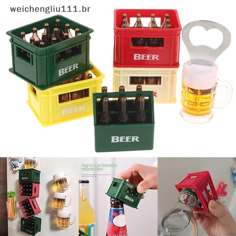 # weicheng Abridor De Garrafas De Cerveja De Desenho Animado , Adesivo 3D Magnético Para Geladeira , Caixa De Vinho Trid
