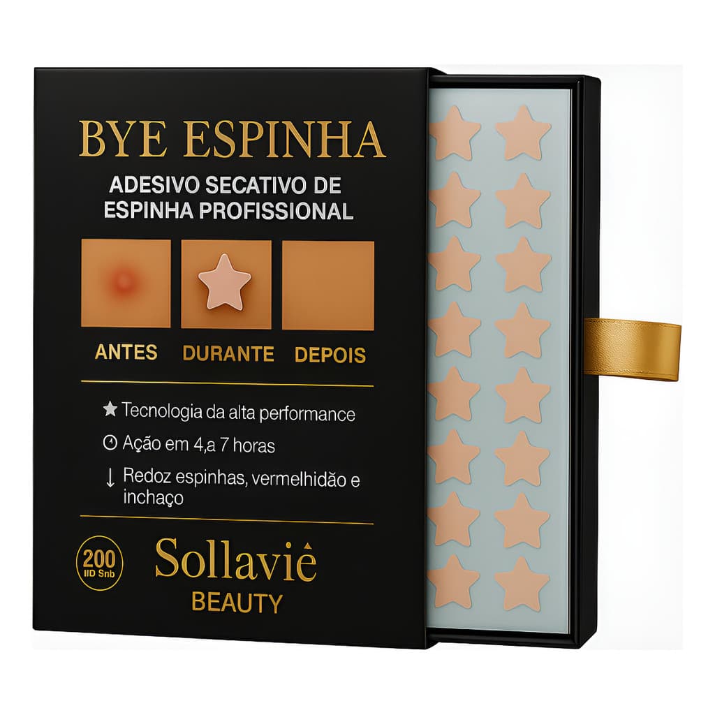 200 Adesivos Secativo Espinha Acne Anti Acne Sollaviê Beauty Todo Tipo De Pele Noite