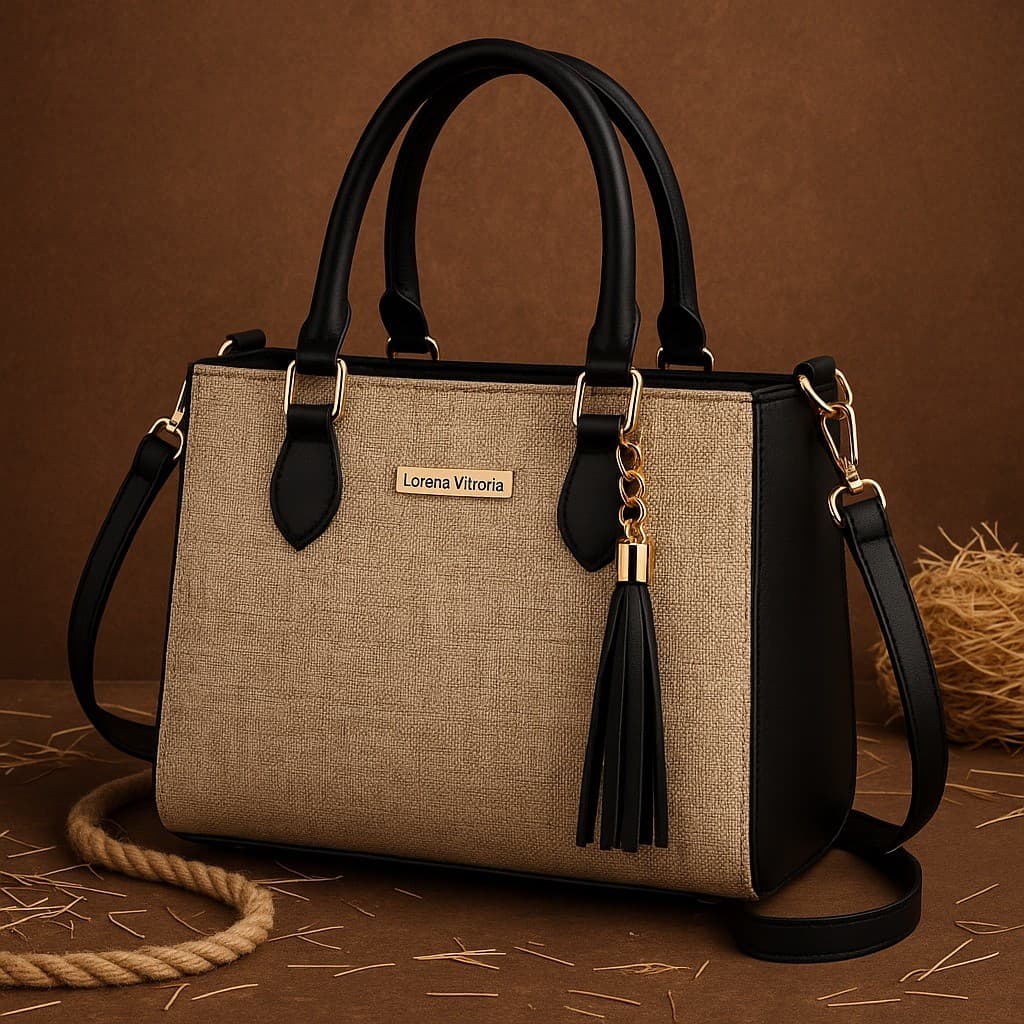 Bolsa média elegante estilo palha feminina várias core com alça transversal