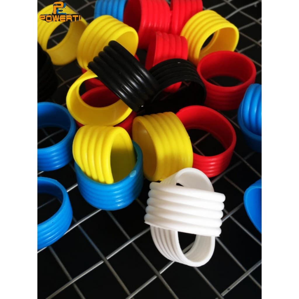 Anel de borracha para vedação de raquete de tênis, manga de borracha manual, cinto absorvente de suor, anel fixo de sili