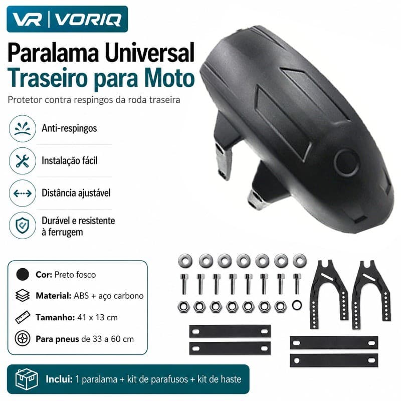 Paralama De Motocicleta Universal Anti Spray Para-lama Mudguard Lamas À Prova De Respingos Roda Traseira