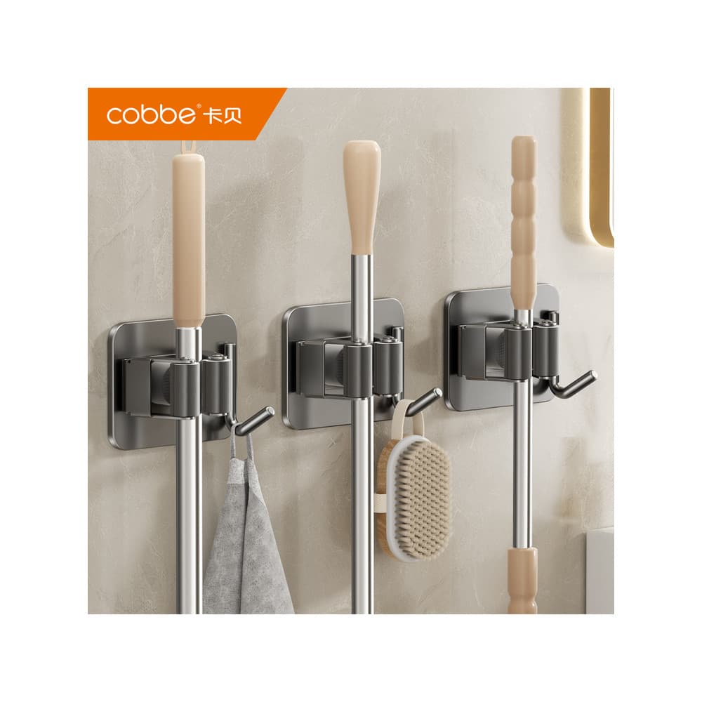 Kabe 304 suporte de esfregão de aço inoxidável perfurado ferramenta útil de armazenamento de vaso sanitário forte gancho