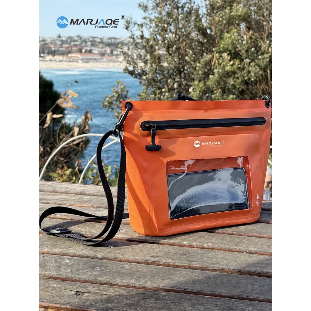 Ao ar livre de um ombro à prova dwaterproof água saco de embreagem tela de toque saco do telefone móvel viagem hermético